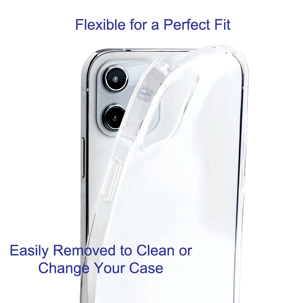 flexible clear tpu iphone case
