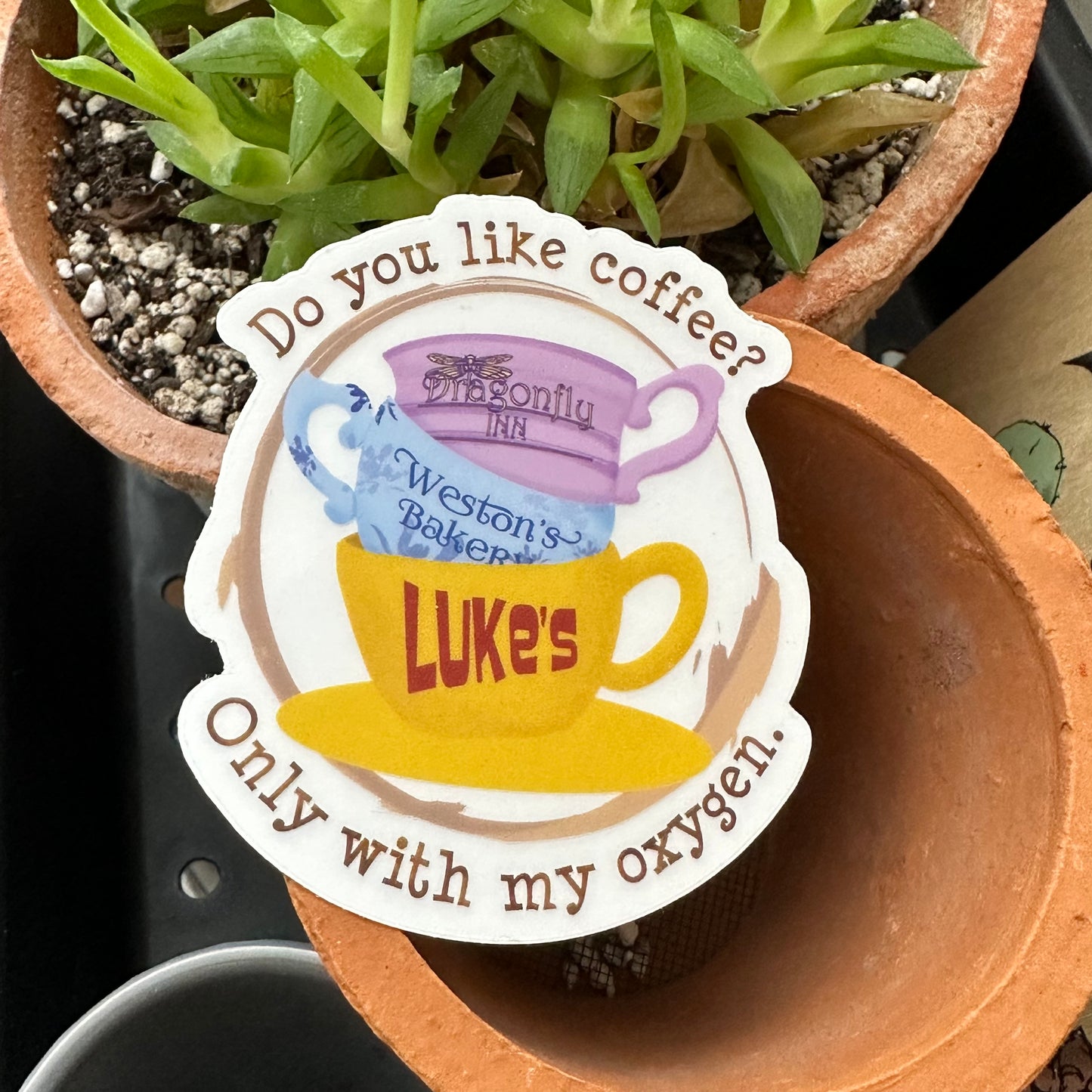 Do You Like Coffee? Transparent Vinyl Sticker