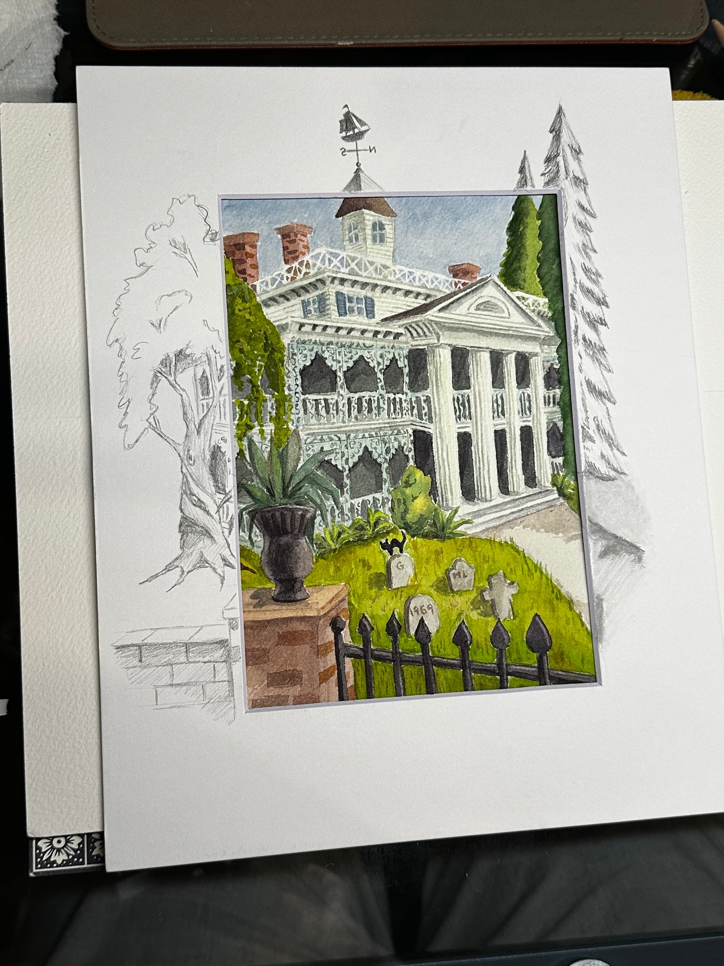 Haunted House Art Print