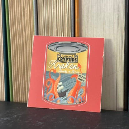 Canned Kraken Vinyl Sticker
