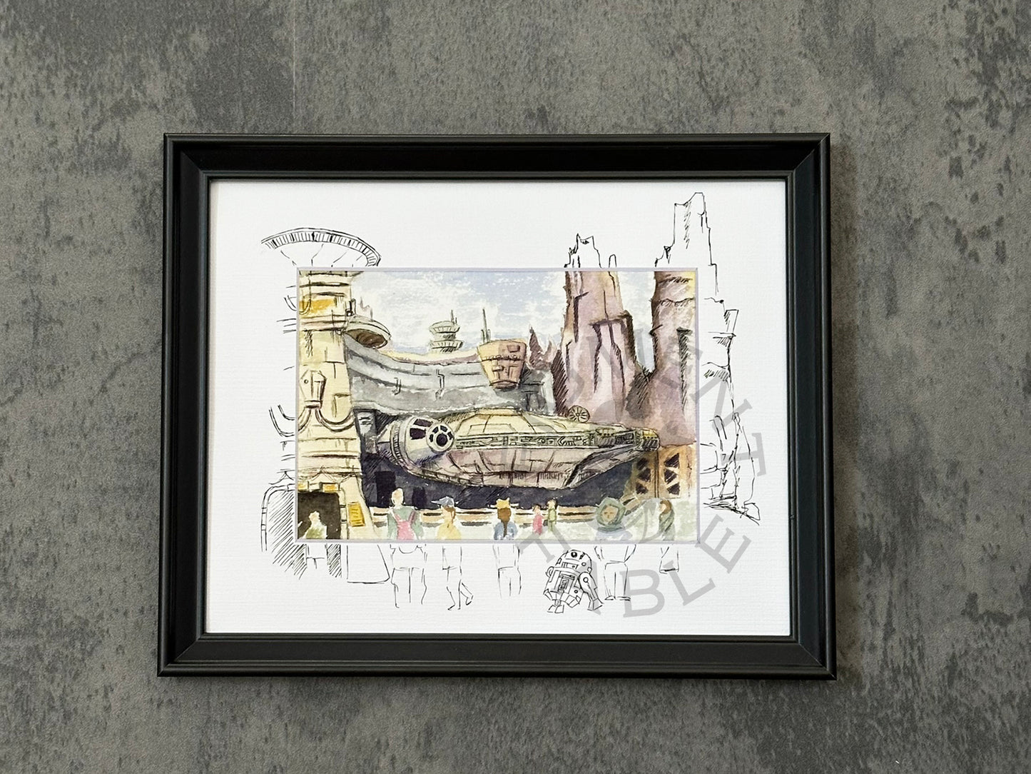 Galactic Traveler's Outpost Art Print