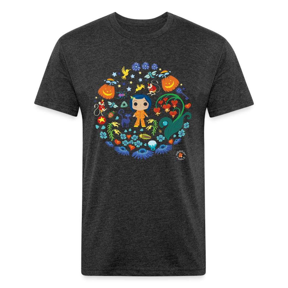 The Other Garden Fitted Cotton/Poly T-Shirt - heather black