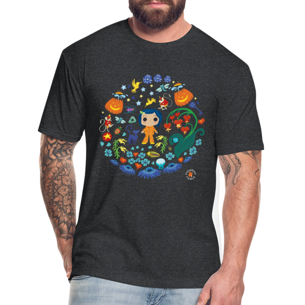 The Other Garden Fitted Cotton/Poly T-Shirt - heather black