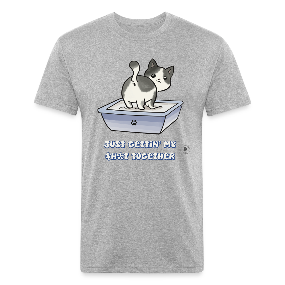 Get it Together Fitted Cotton/Poly T-Shirt - heather gray