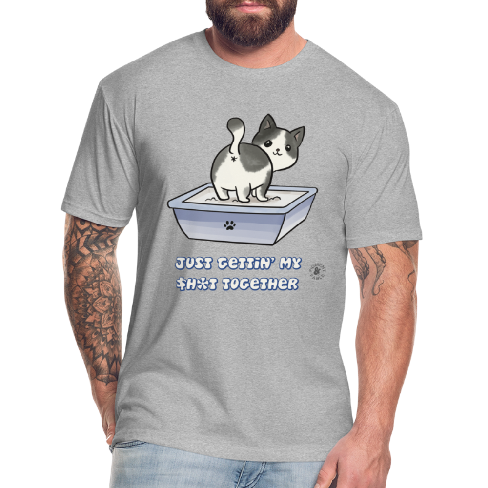Get it Together Fitted Cotton/Poly T-Shirt - heather gray