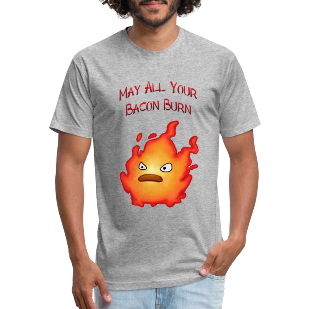 Bacon Burn Unisex Cotton/Poly T-Shirt - heather gray