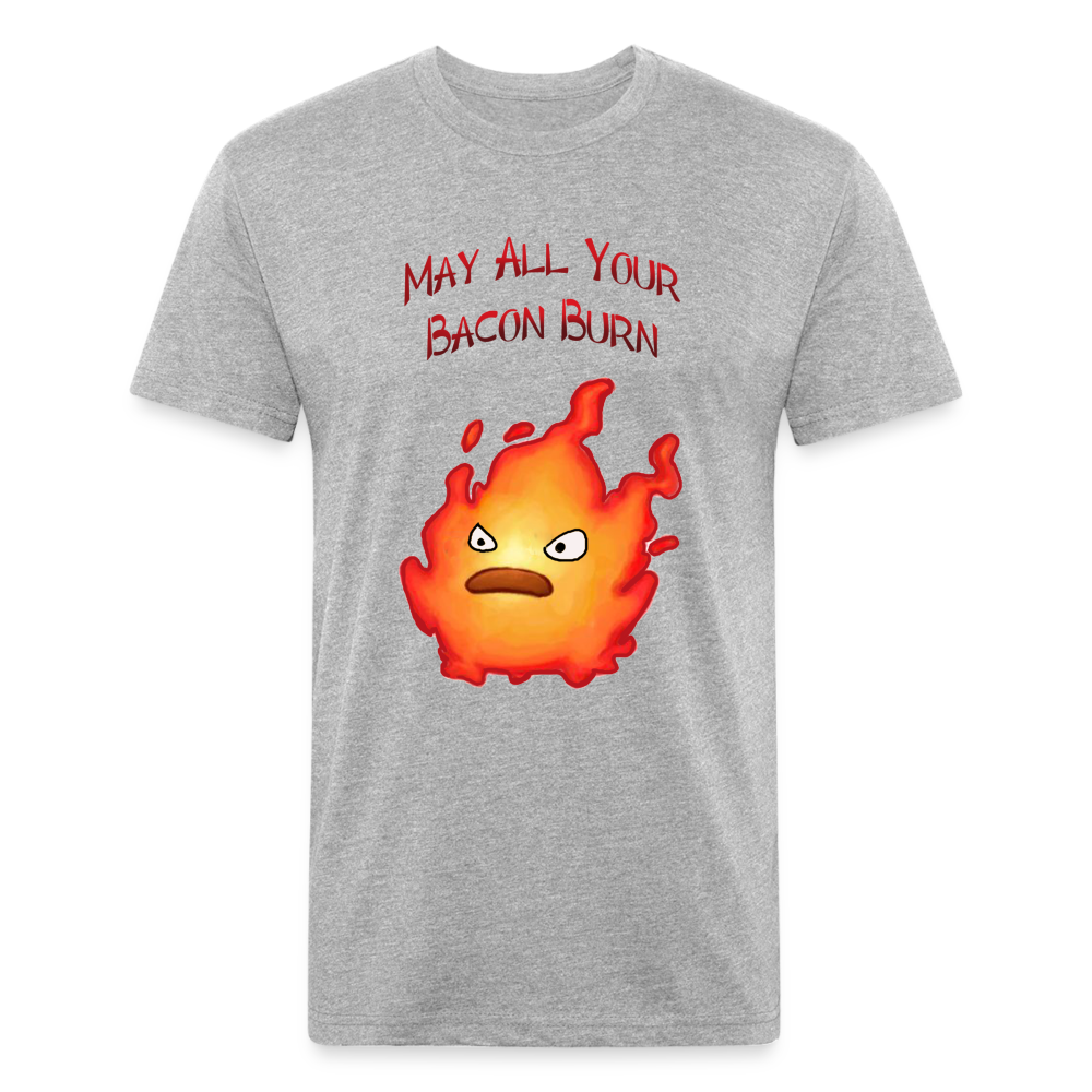 Bacon Burn Unisex Cotton/Poly T-Shirt - heather gray