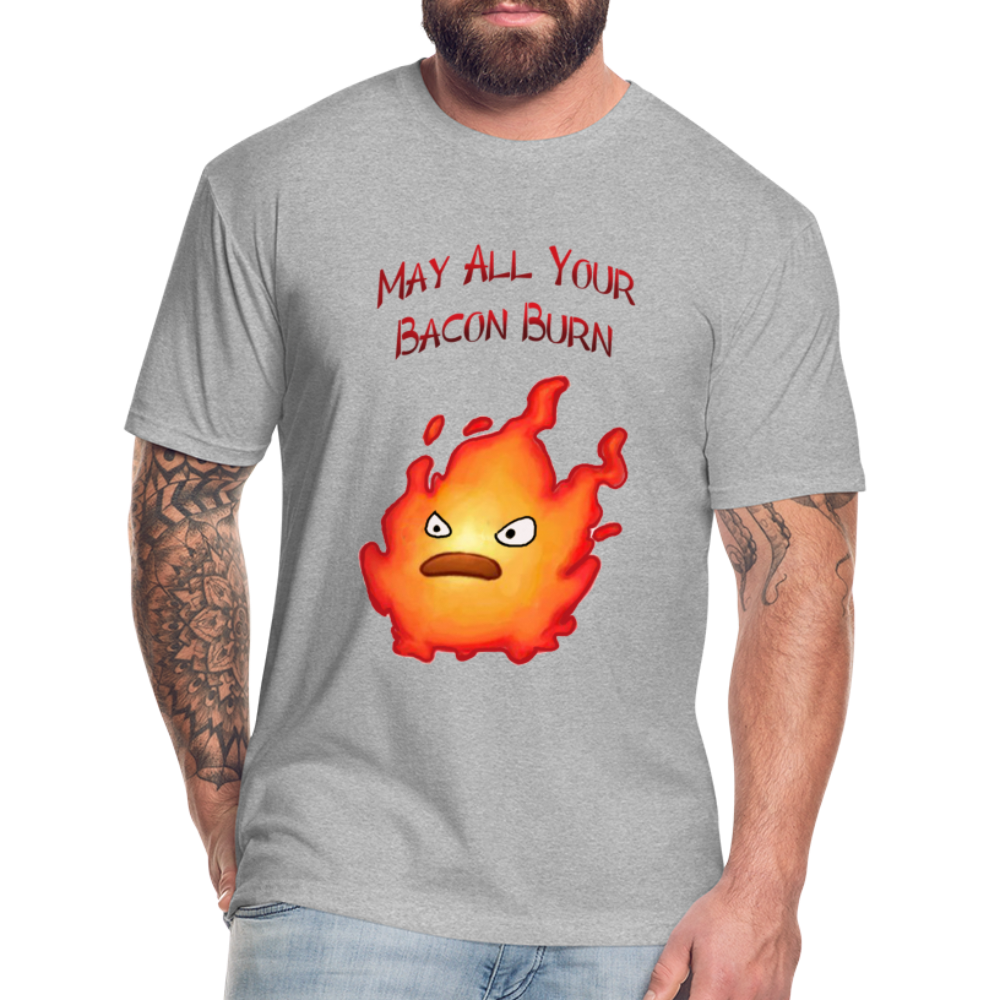 Bacon Burn Unisex Cotton/Poly T-Shirt - heather gray