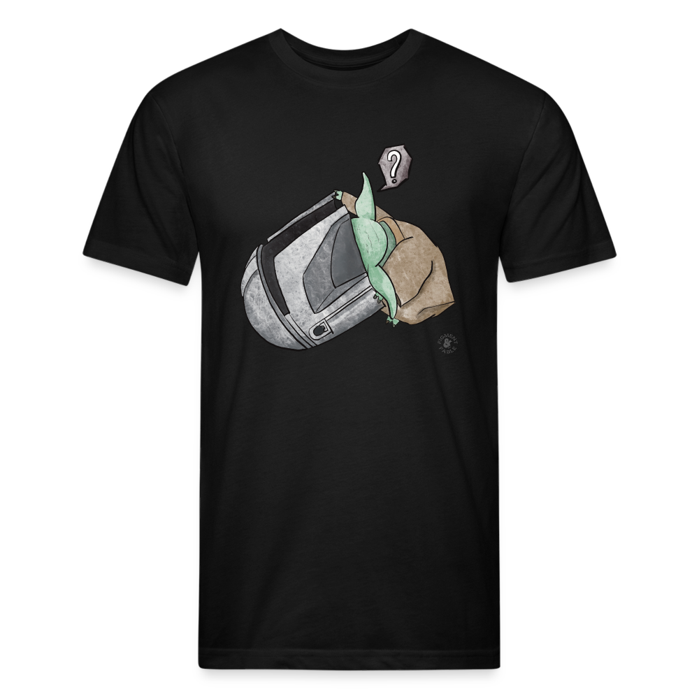 Looking For The Way Fitted Cotton/Poly T-Shirt - black