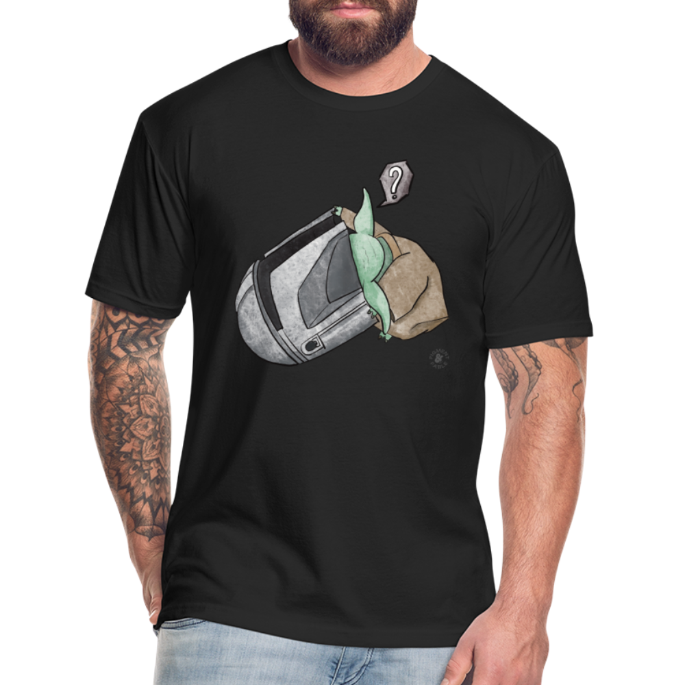 Looking For The Way Fitted Cotton/Poly T-Shirt - black