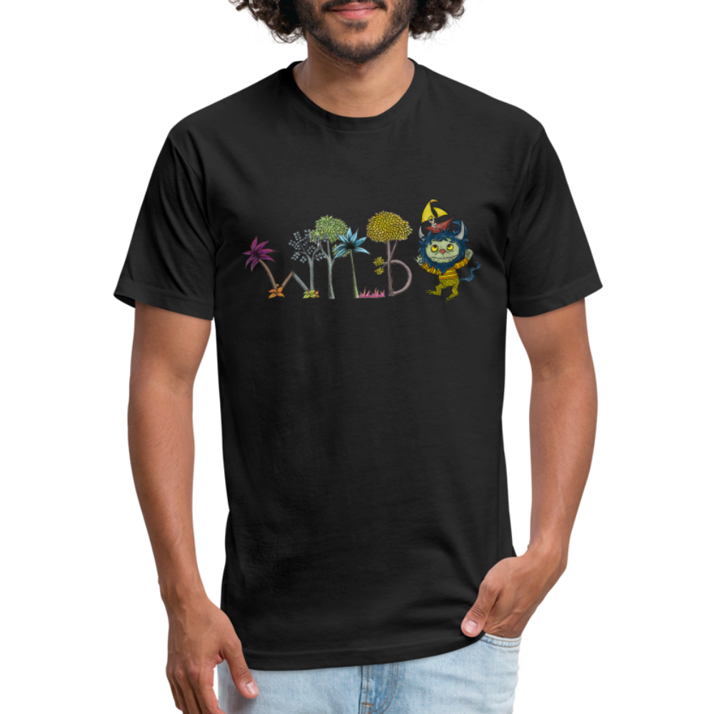 WILD Fitted Cotton/Poly T-Shirt - black