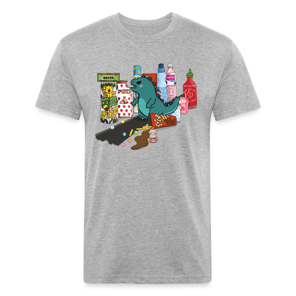 Snack Attack Fitted Cotton/Poly T-Shirt - heather gray
