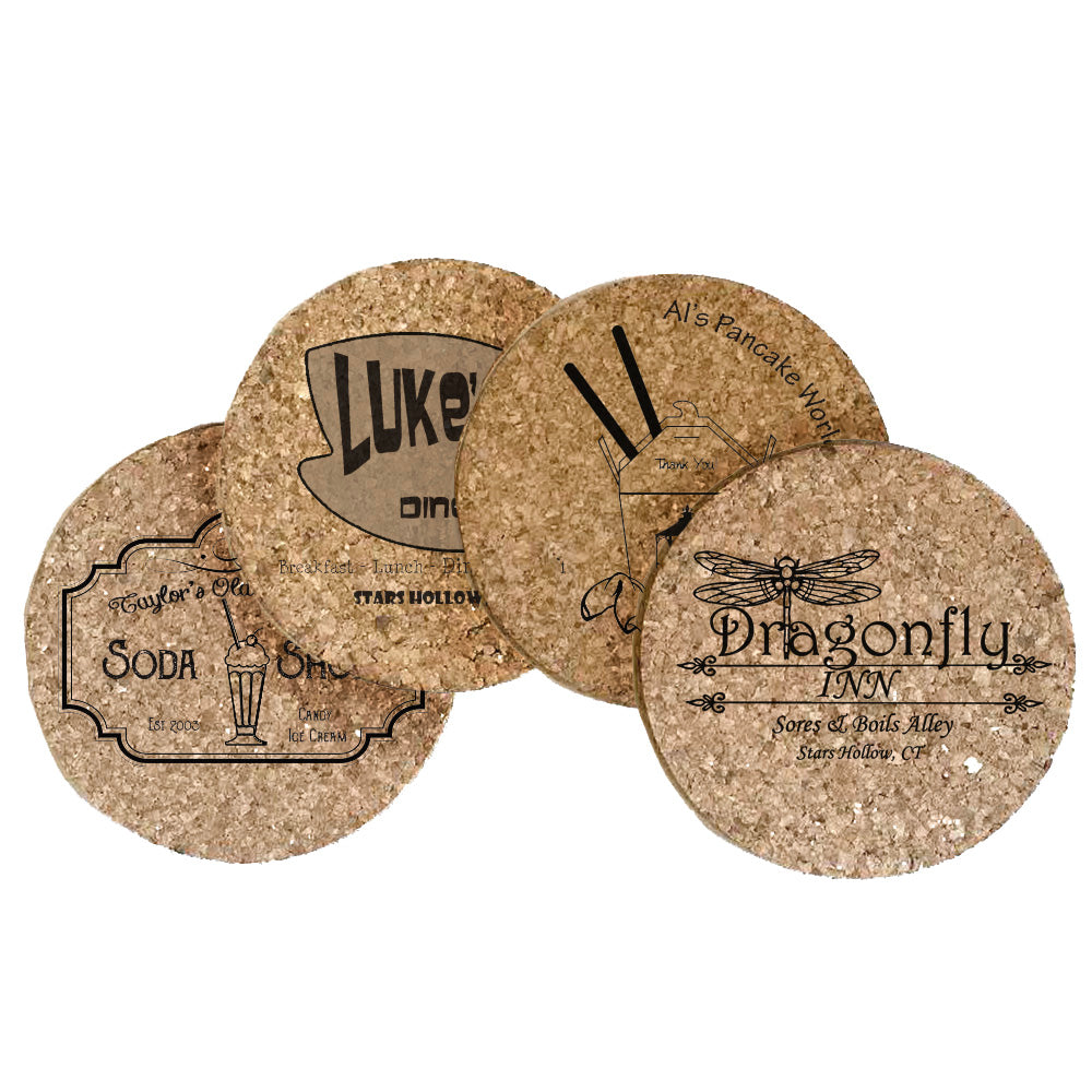 Gilmore Girls Themed Cork Coaster Set of 4