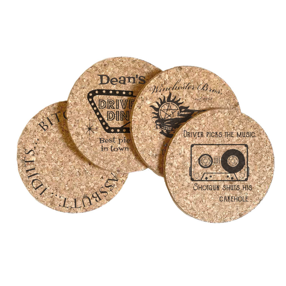 Winchesters Cork Coaster Set of 4