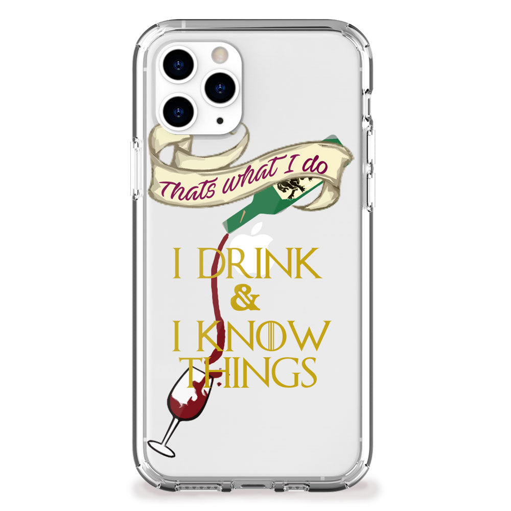 Drink and Know Things iPhone Case