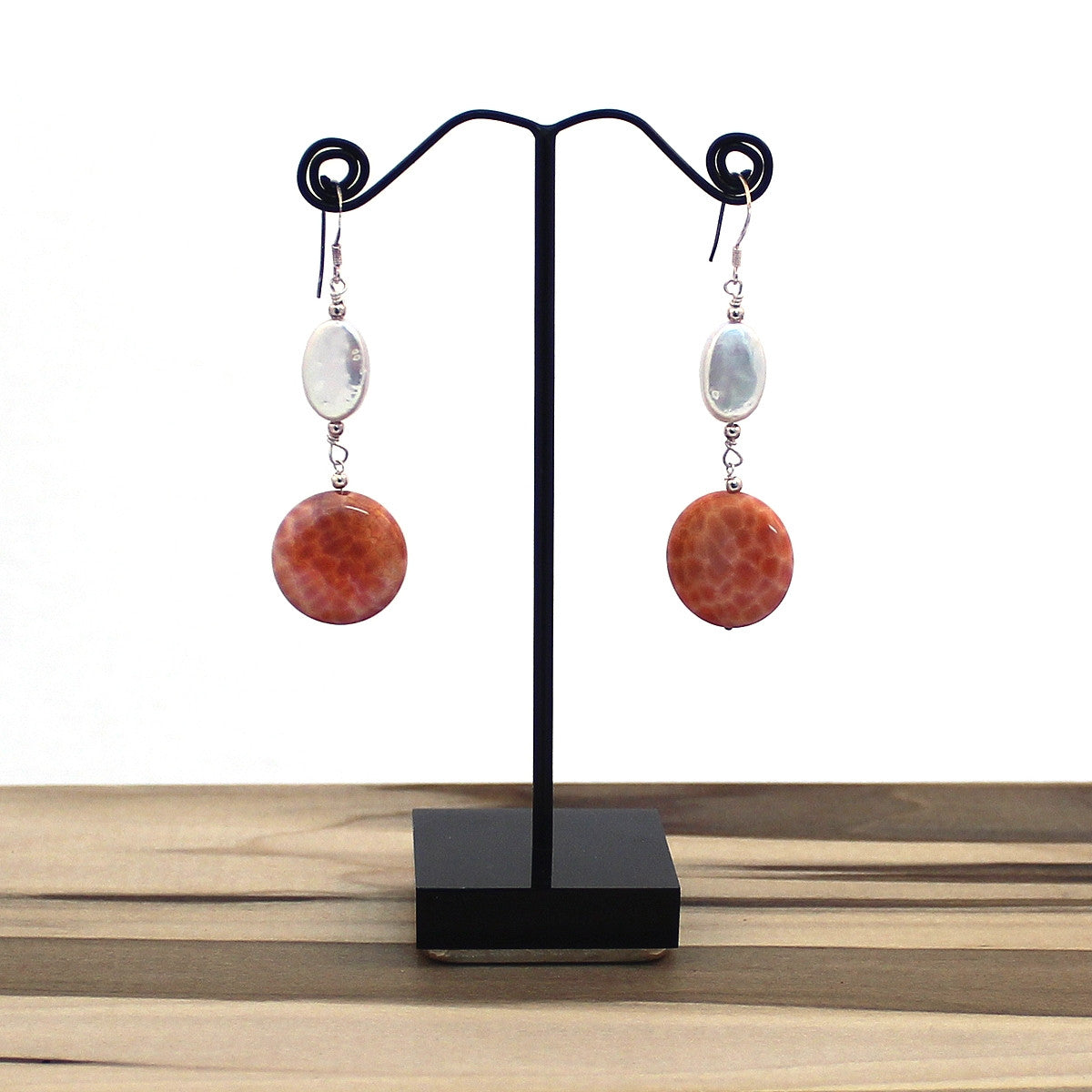 Polished Fire Dangle Earrings