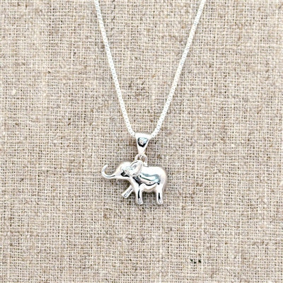 Sterling Silver Lucky Elephant Necklace