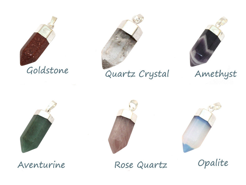 Stone Chakra Pendant with Chain
