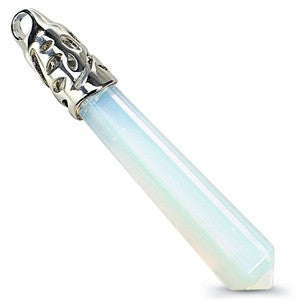 Stone Healing Point Pendant with Chain (7 colors)
