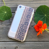 brown tribal pattern phone case