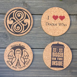 Dr Who Themed Cork Coaster Set of 4 (Set B)
