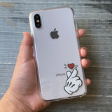 Finger Heart (Small) iPhone Case