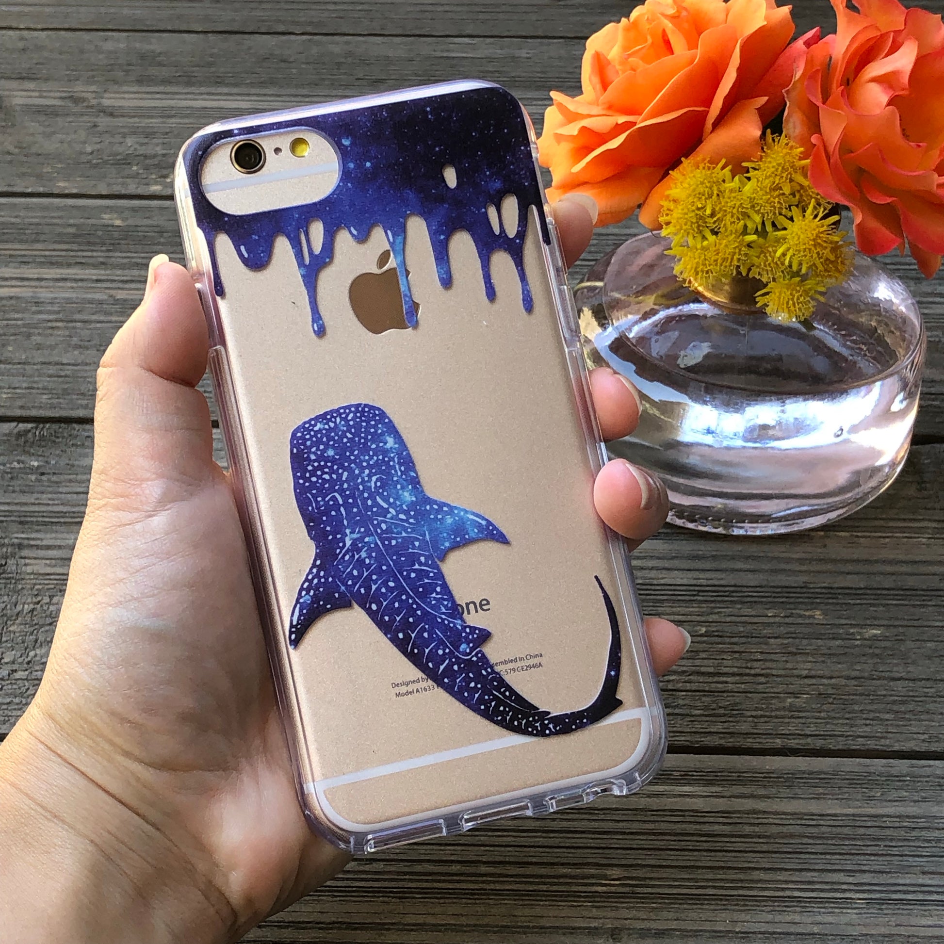 celestial color whale shark phone case