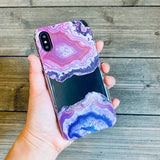 Pink and Purple Geode iPhone Case