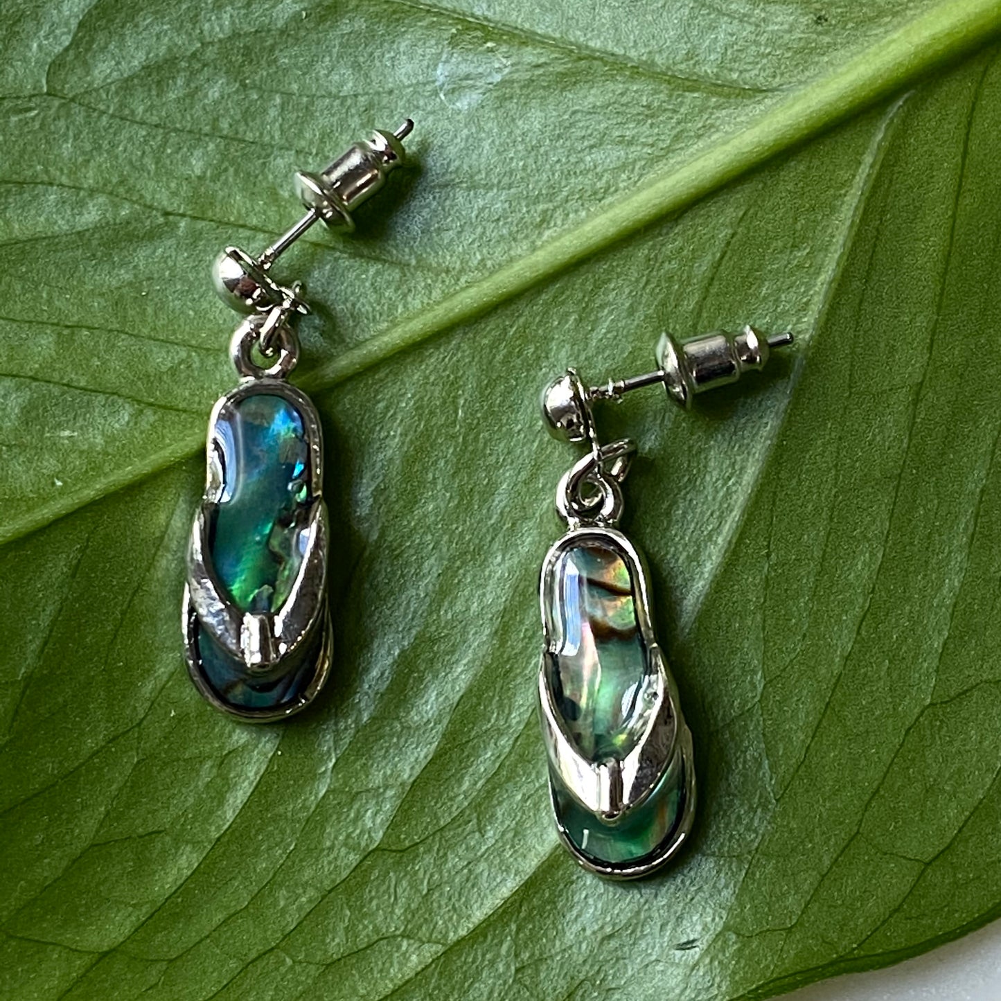 Dangle Sandal Abalone Earrings