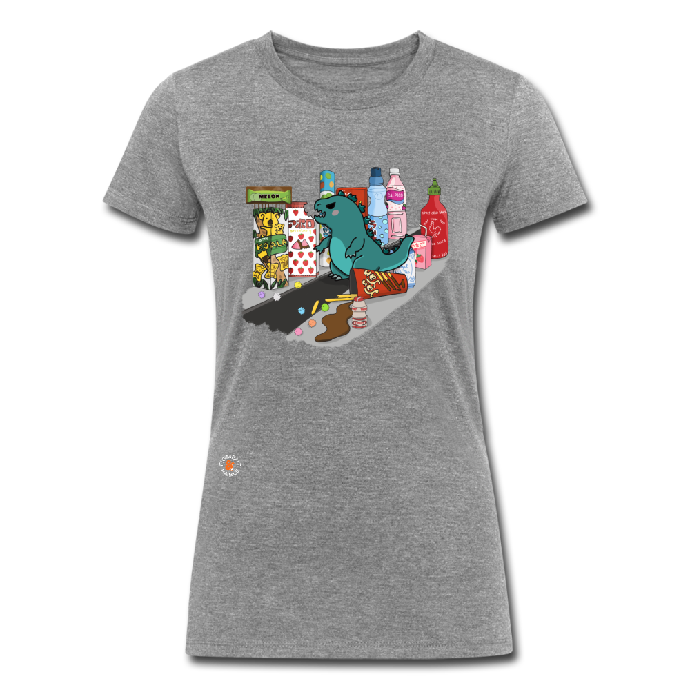 Snack Attack Women's Recycled T-Shirt - heather gray
