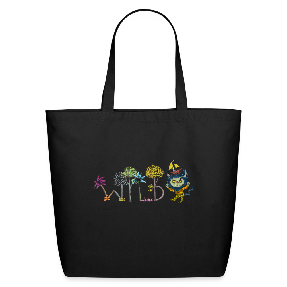 WILD Eco-Friendly Cotton Tote - black