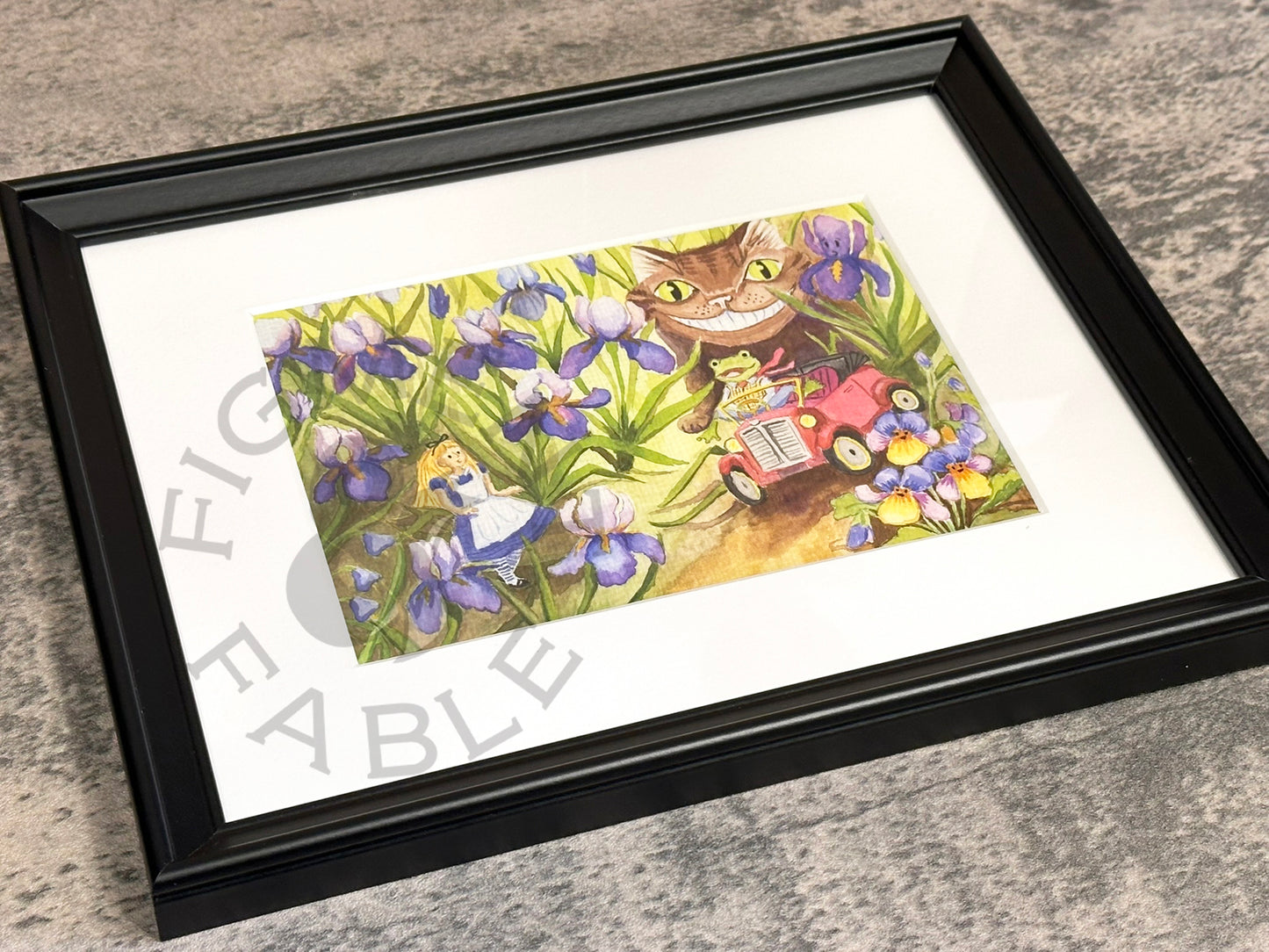 Toad Crashes the Flower Bed Art Print