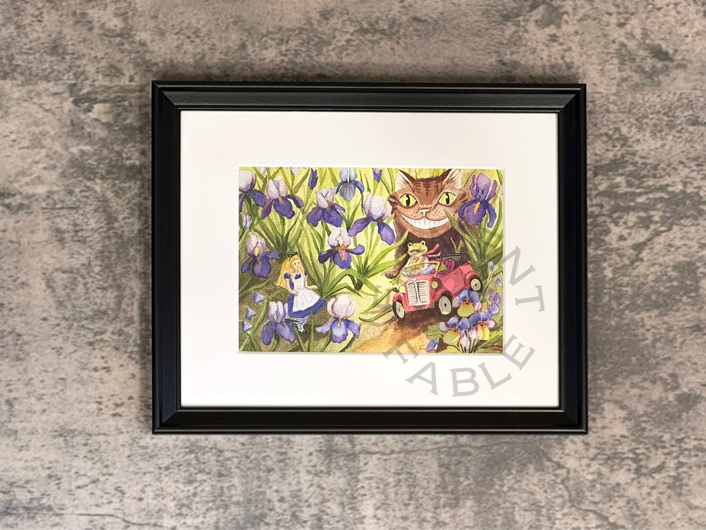 Toad Crashes the Flower Bed Art Print
