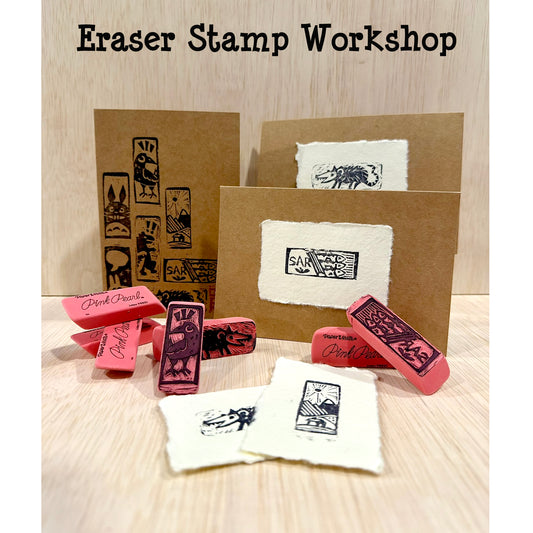 Eraser Stamp Workshop Jan 17, 2026 (6-7pm)