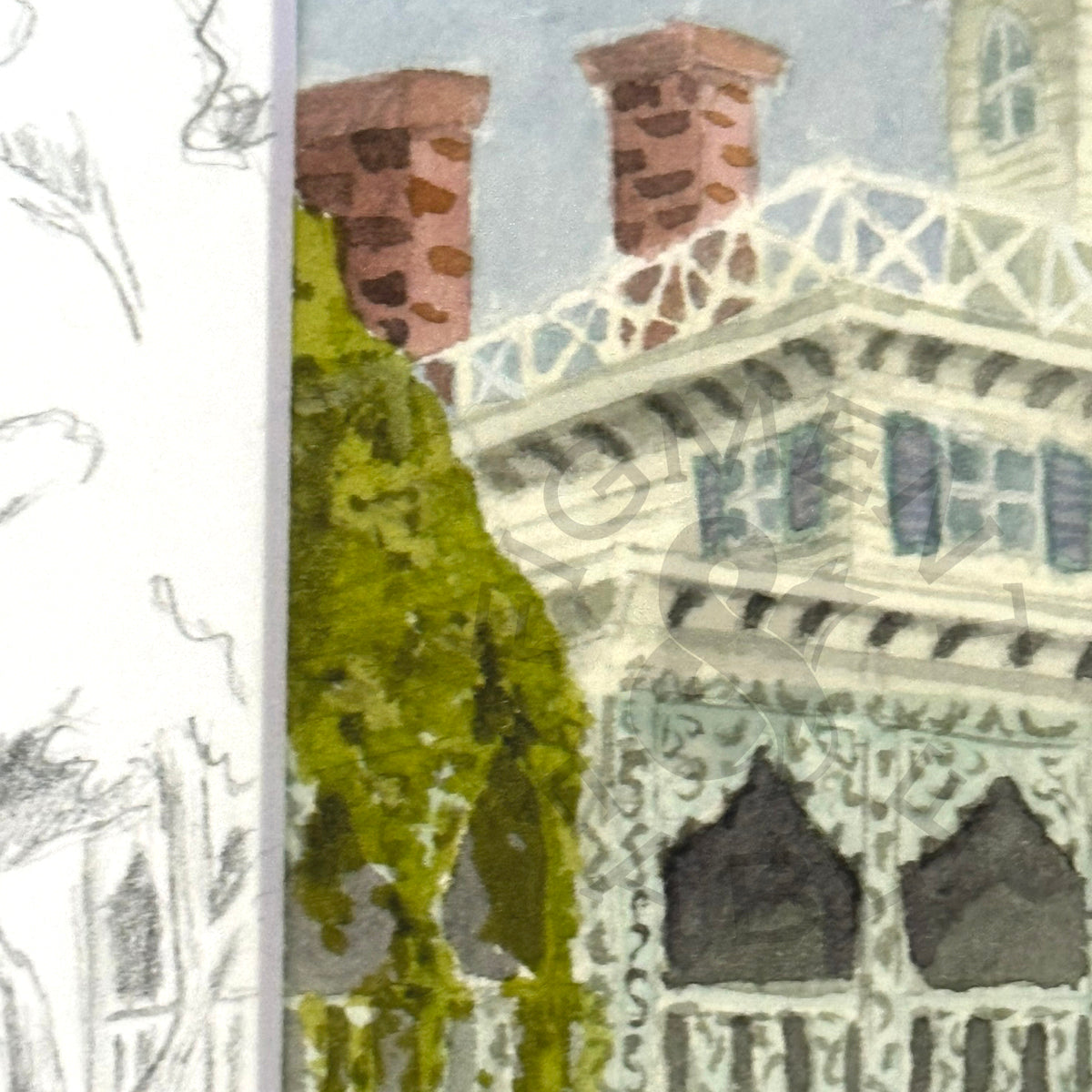 Haunted House Art Print