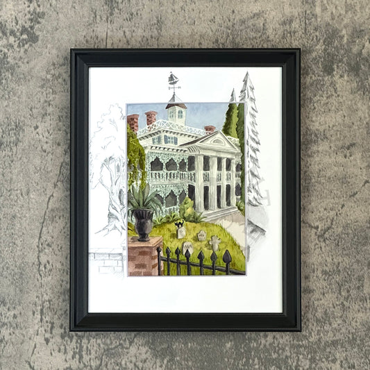 Haunted House Art Print