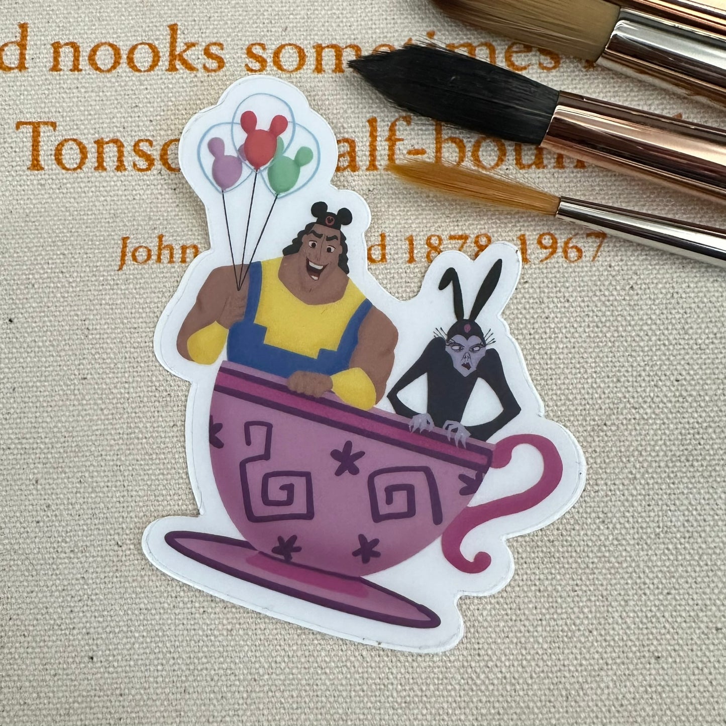 Tea Cup Transparent Vinyl Sticker