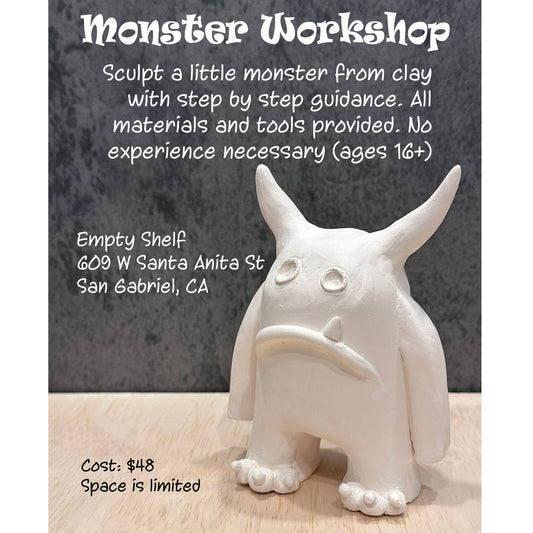 Monster Workshop July 12, 2025 1-3pm