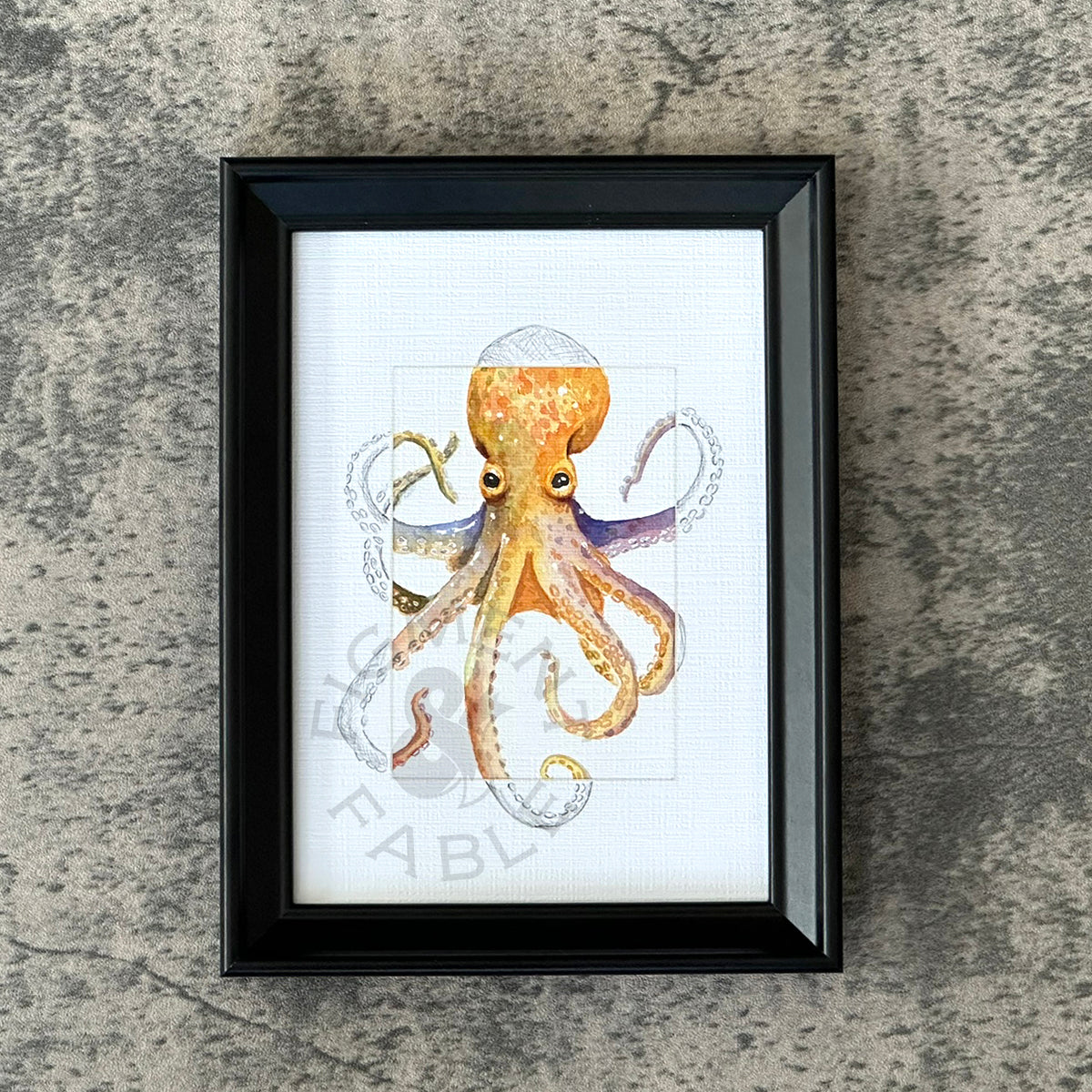 Ombre Octopus Art Print