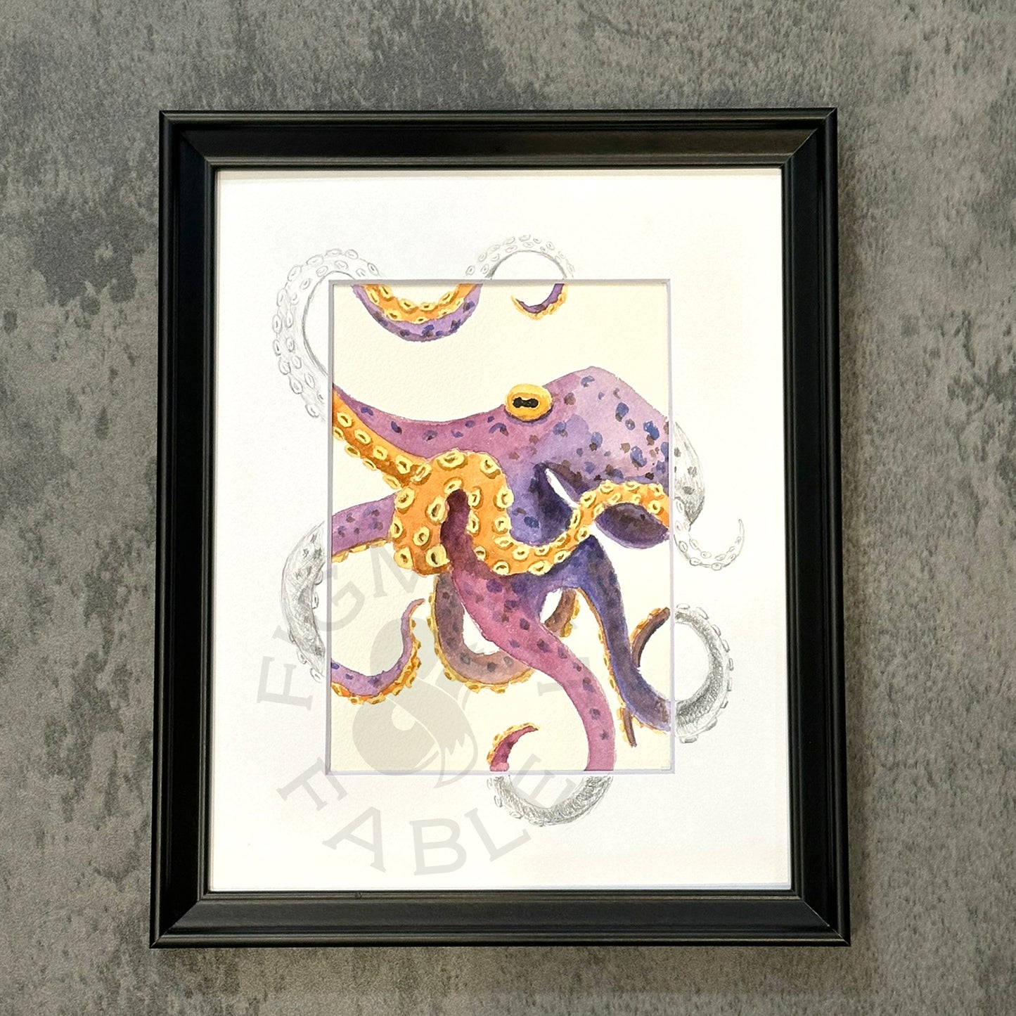 Purple Octopus Art Print