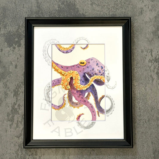 Purple Octopus Art Print