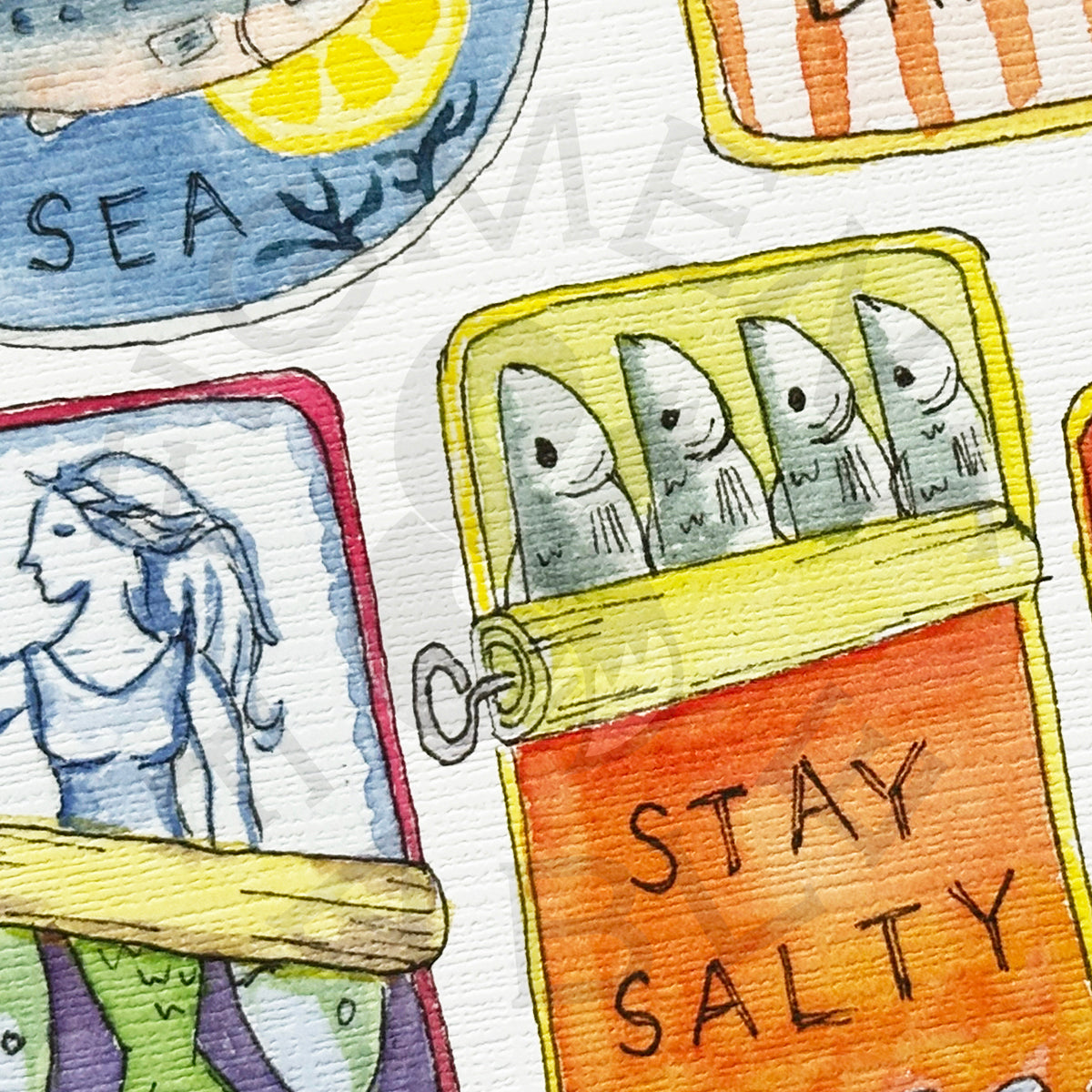 Sardine Tins Art Print