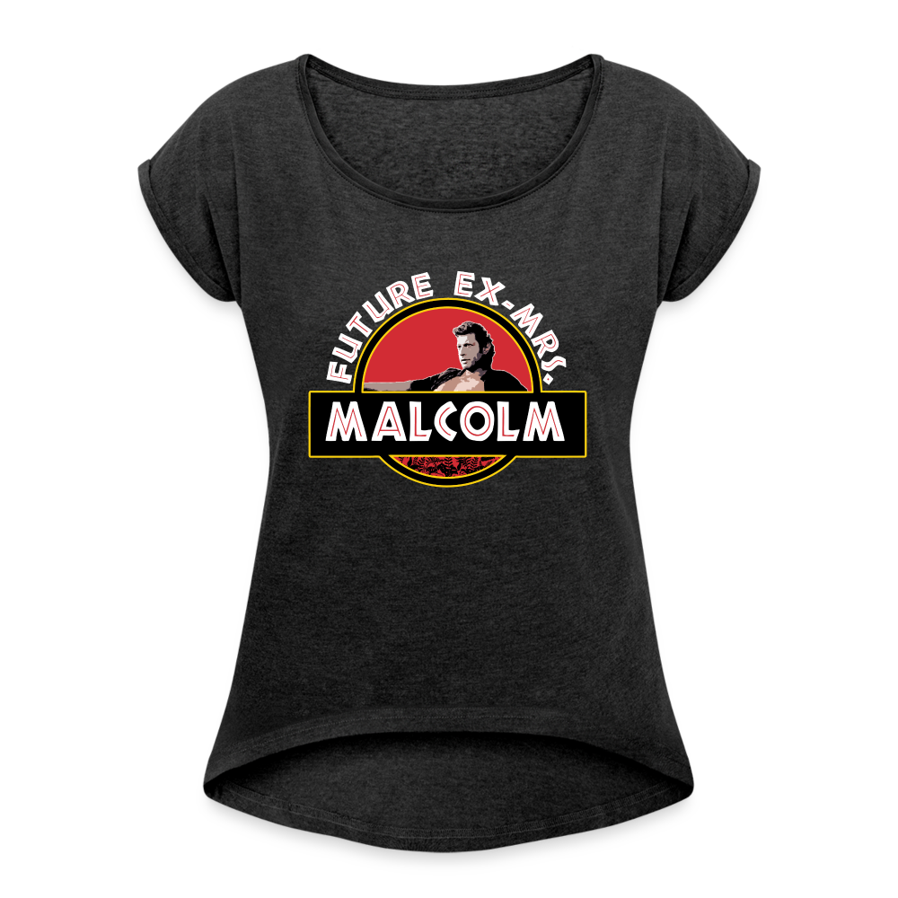 Future Ex Mrs Malcolm Women's Roll Cuff T-Shirt - heather black