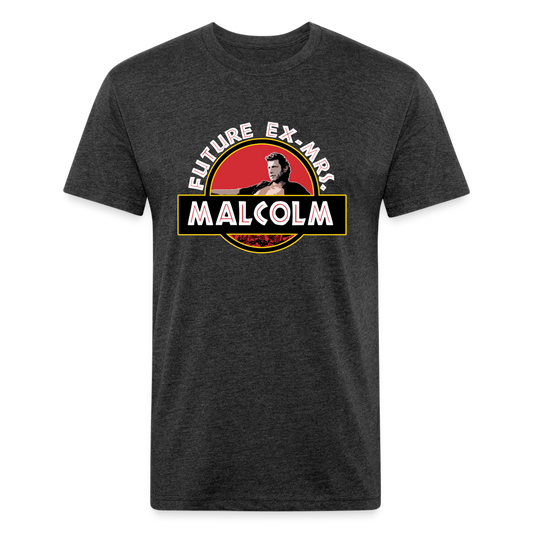 Future Ex Mrs Malcolm Fitted Cotton/Poly T-Shirt - heather black