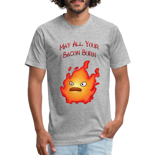 Bacon Burn Unisex Cotton/Poly T-Shirt - heather gray