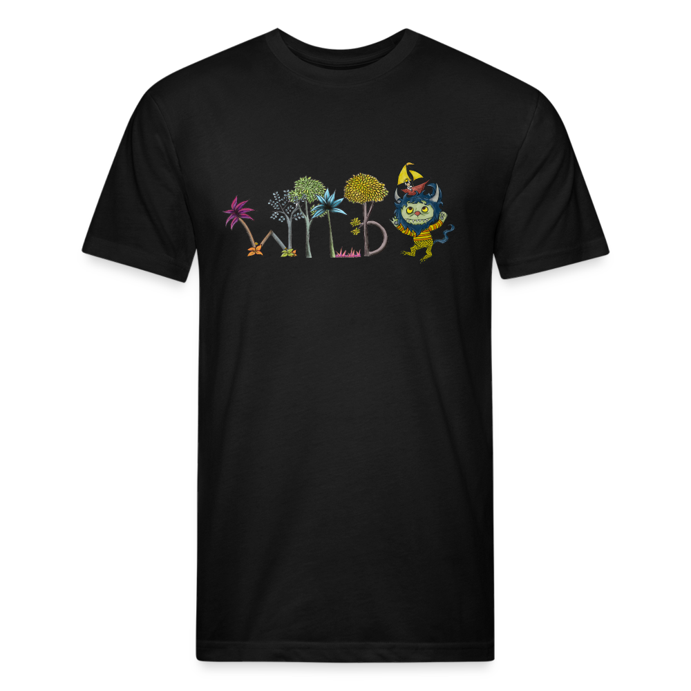 WILD Fitted Cotton/Poly T-Shirt - black