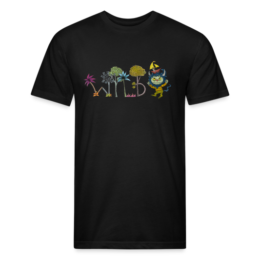 WILD Fitted Cotton/Poly T-Shirt - black