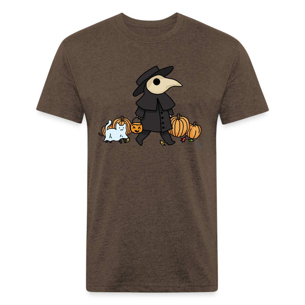Plague Doctor Fitted Cotton/Poly T-Shirt - heather espresso