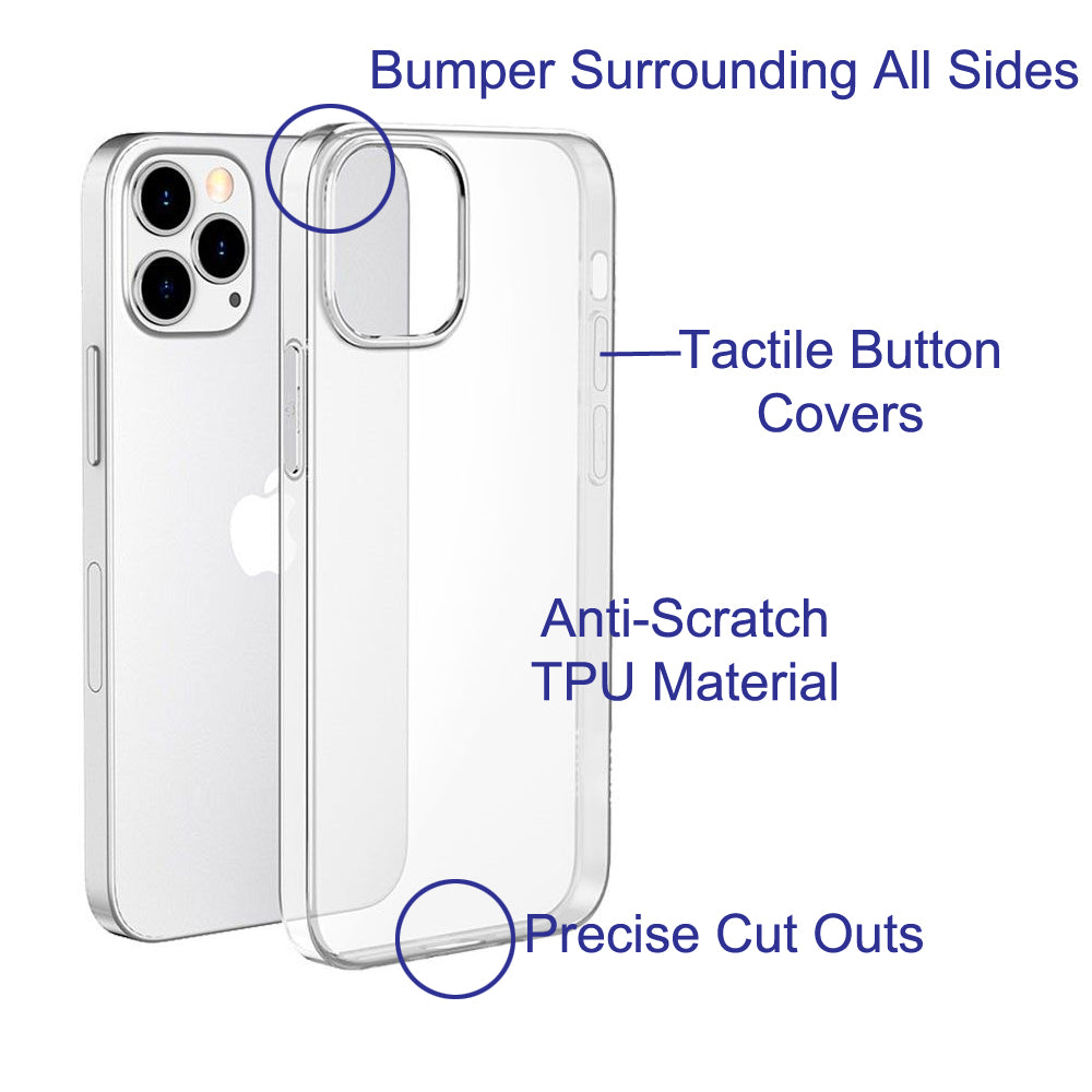 clear snap on phone case with bumpers
