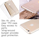 iphone clear tpu silicone case with cut out ports